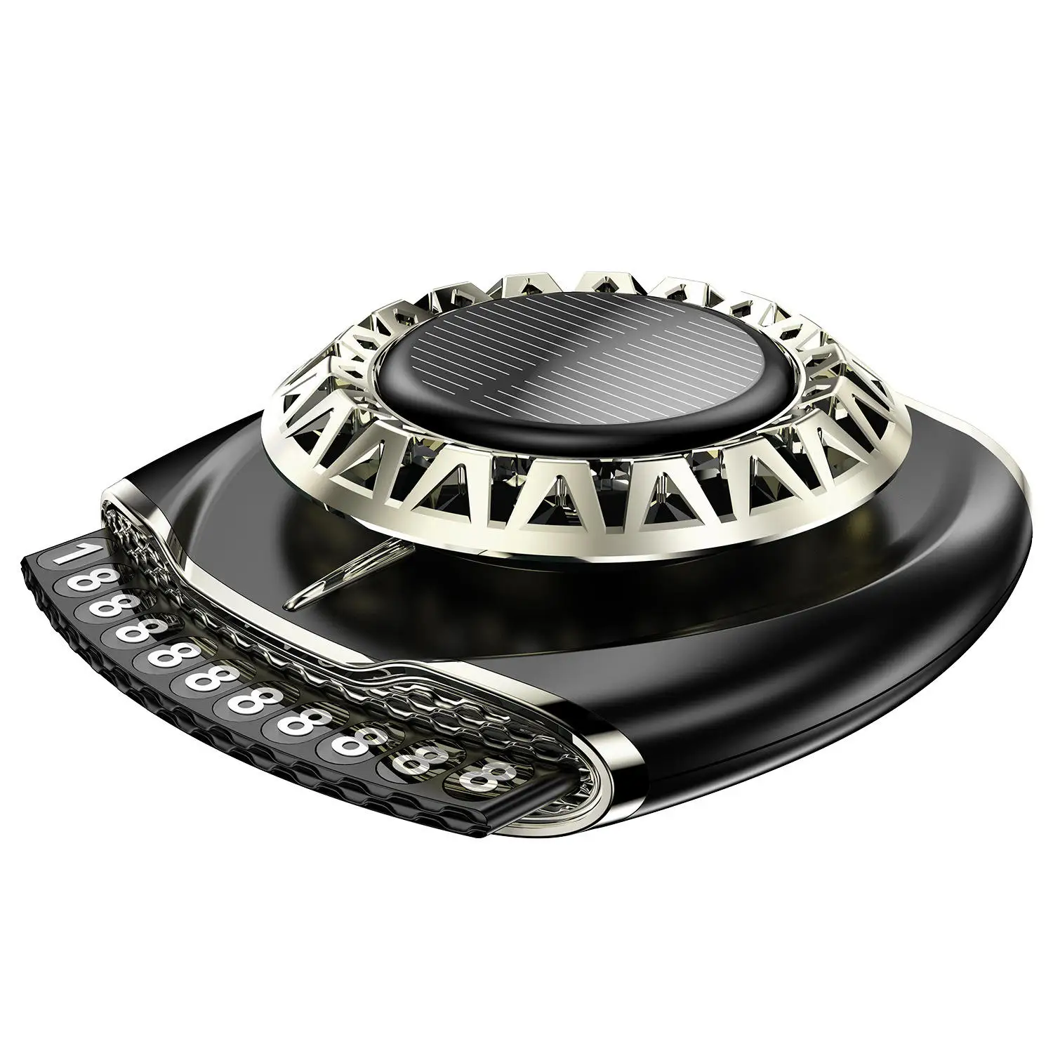 Car Perfume Solar Rotating Aromatherapy Car Number Ornaments Supplies High-End Car Fragrance