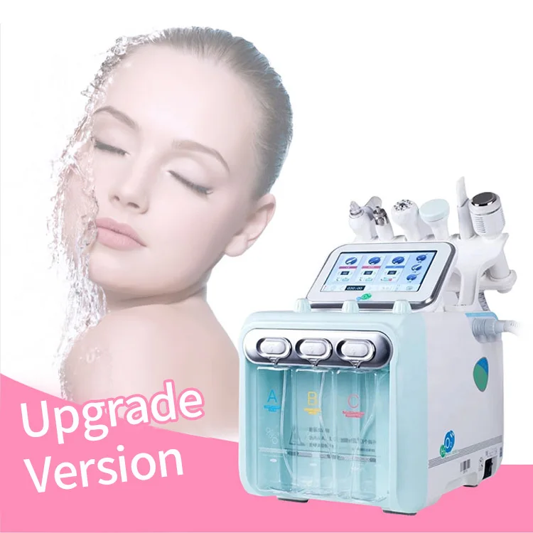 Hot Sale 6 In 1 Korea Aqua Peeling Machine Hydra Oxyge Facial Diamond Dermabrasion Machine h2o2 Hydrafacials Machine