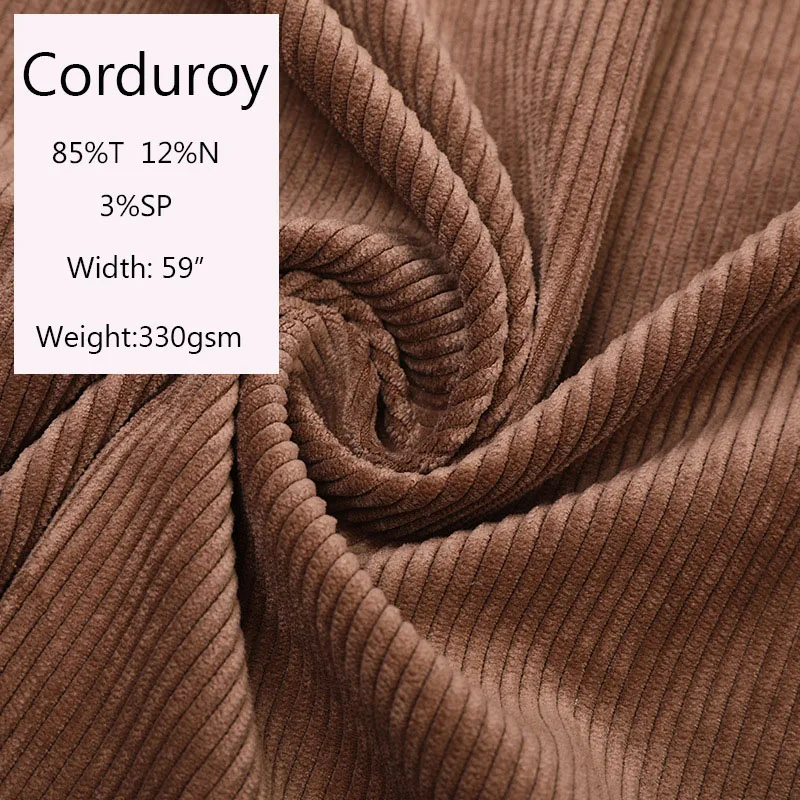 Elastic Polyester polyamide spandex mixed material flame retardant corduroy fabric for sofa pantsuit