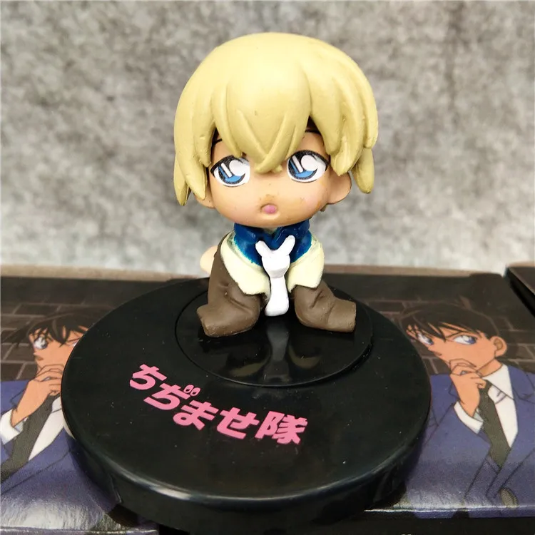 Japan Anime 6pcs/set Detective Conan Figure Blind Box Toy Claw Doll Machine Blind Box