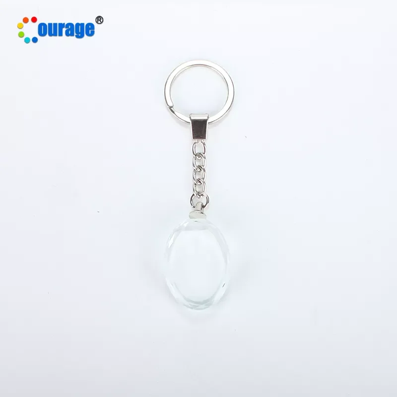 Shapes Different Crystal Keychain Sublimation Keychains Custom Printing Logo BSK-01-07