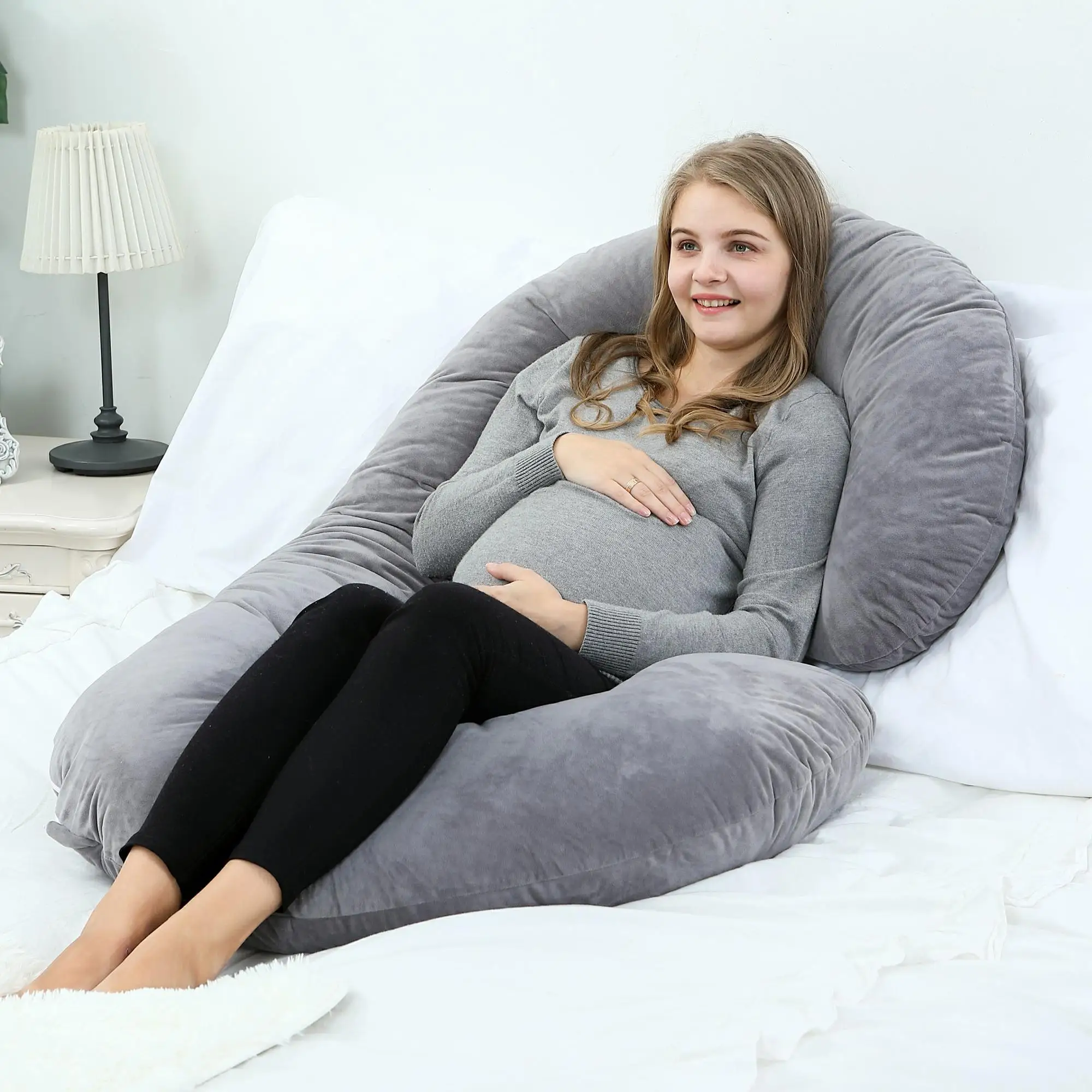 Полноразмерная Подушка для беременных C-образная подушка C женщин и