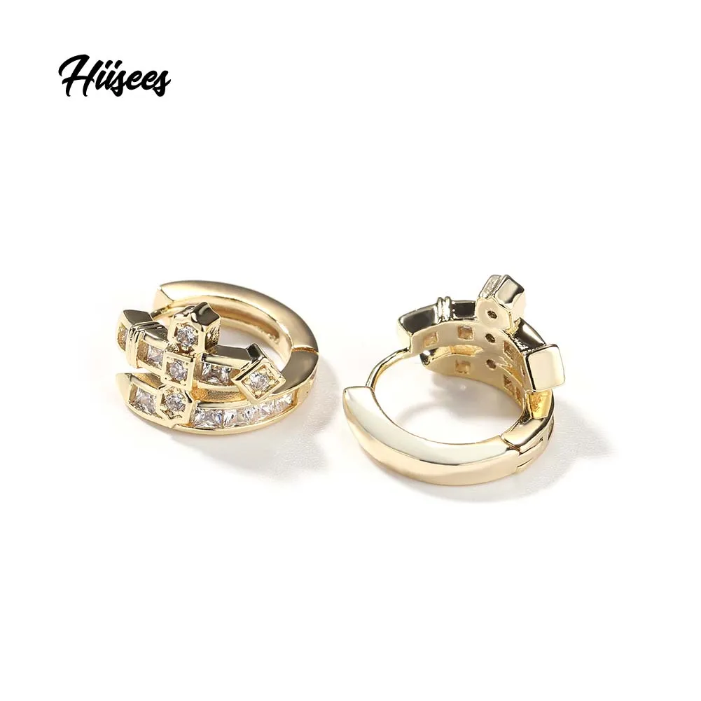 2023 идеальная огранка кубический цирконий бриллиант Латунь Роскошные Ювелирные Изделия Меч справедливости серьги гвоздики Destiny ювелирные изделия