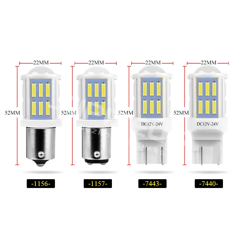 Супер яркая автомобильная система освещения 1156 BA15S 1157 27SMD светодиодные Сменные лампы тормозной сигнал поворота Автомобильный свет
