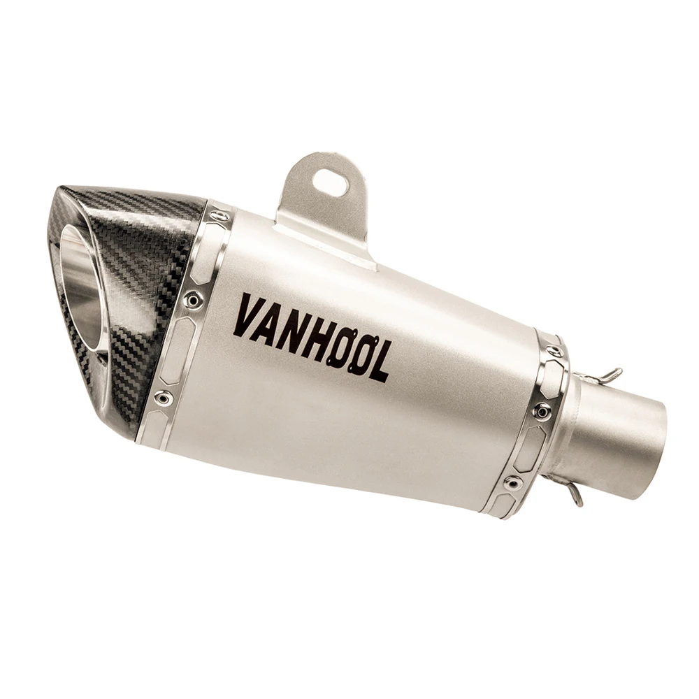 Titanium Finish Stainless Steel Universal Exhaust Muffler Pipe Silencer Universal Muffler for Motorcycle Parts