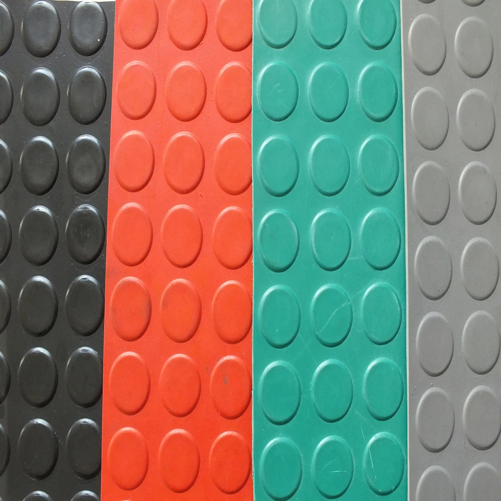 
High quality hot sale anti slip round button rubber sheet 