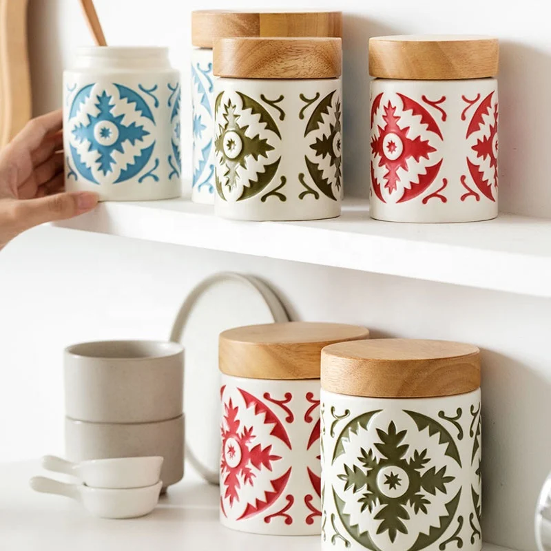 Factory Supplier Food Storage Jar Food Containers Candy Snack Bowl With Lid Kitchen Storage Jars Plastic