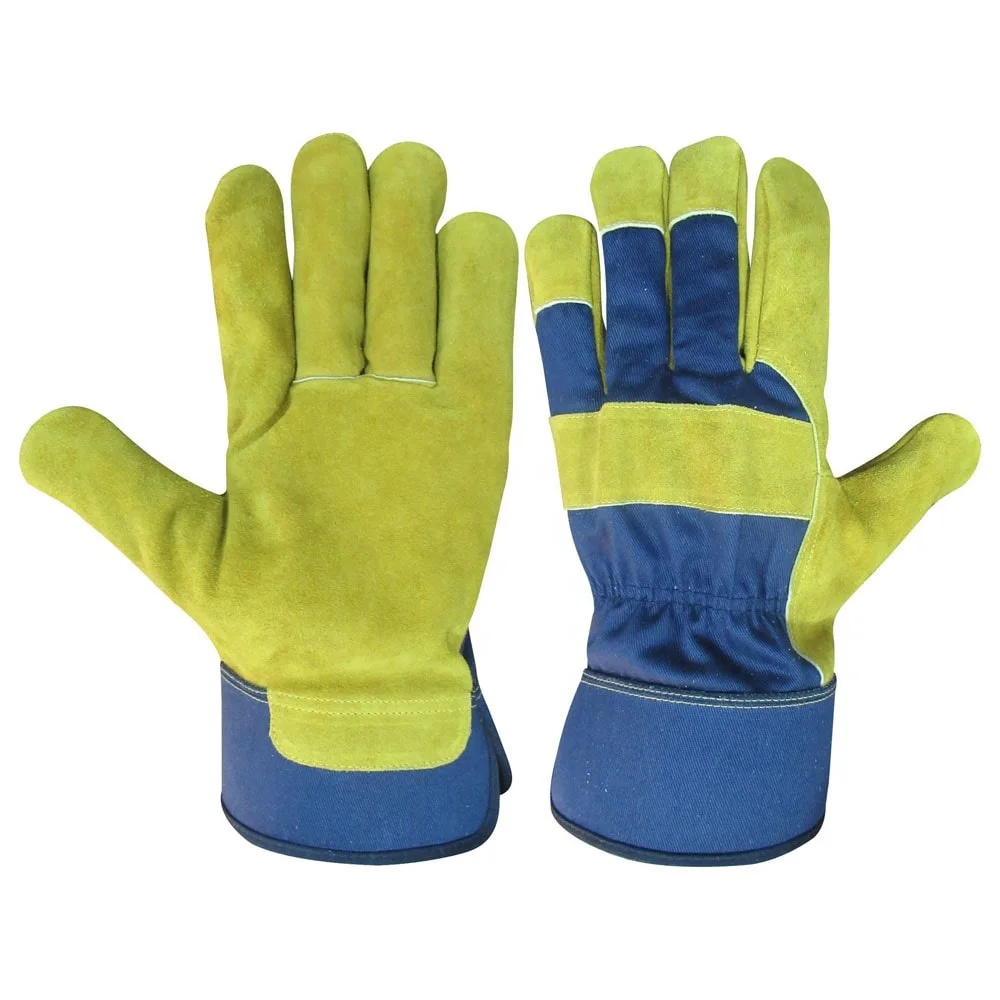 Natural Rigger leather working Gloves/Single Palm Leather Safety Gloves