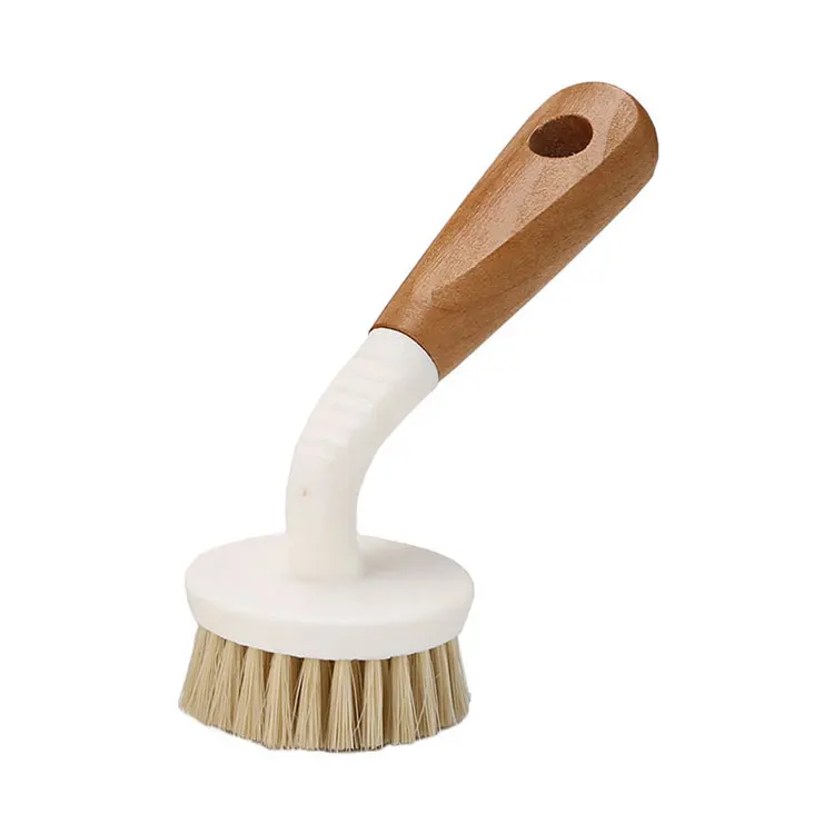 OEM Natural wood POT Dish brush for Kitchen cleaning brush Kitchen bamboo Dish washing Pot brush