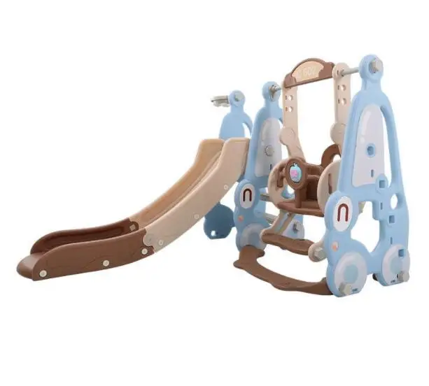 Child Indoor Toy Swing And Kid Playground Plastic Slide For Toddler