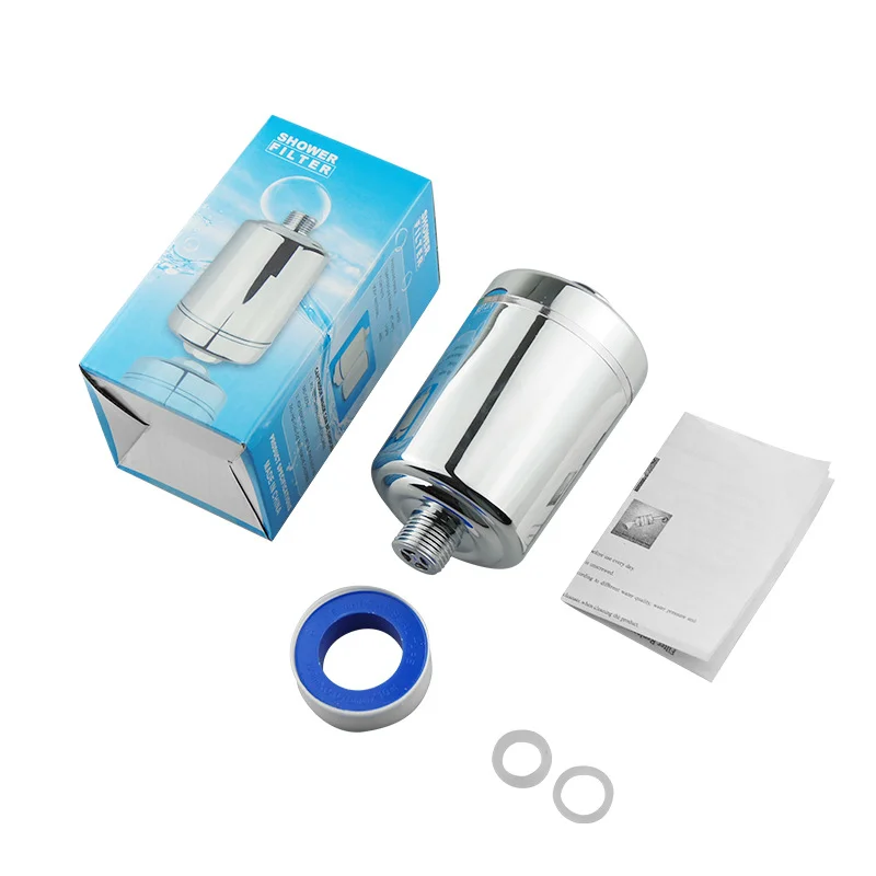 20 stages shower water filter with KDF55 Calcium sulfite activated carbon replacement shower filter