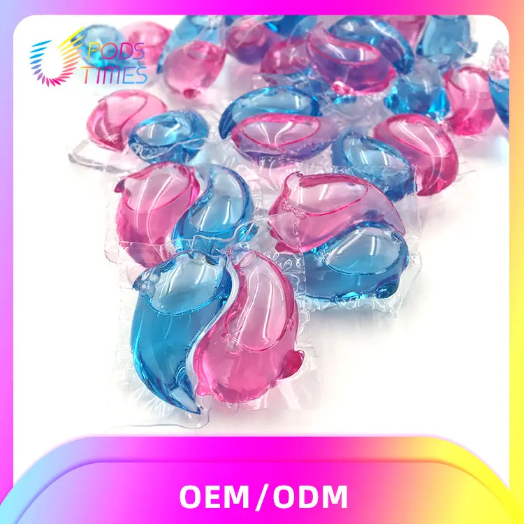 Cherry Scent Long Lasting Fragrance Laundry Detergent Capsules 6 Times Clean Laundry Pods