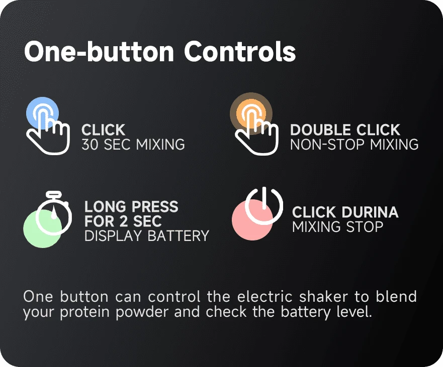 AIFREE Portable Mixing Cup Rechargeable Shaker Cups Bottled Protein Shake Water Bottle Electric Shaker Gym Protein Shake Bottle