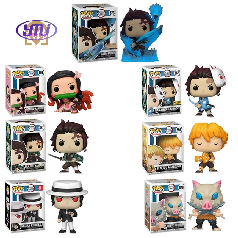 Фигурки из аниме Figuras de funkoed Коллекционная модель куклы 867 # TANJIRO игрушки Kamado Tanjirou