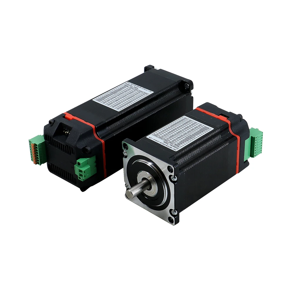 HLTNC Nema23 Closed Loop Stepper motor 1.2n 2n 2.5n 3Nm D 8mm Nema 23 Hybrid Integrated Servo Motor with drive for 3d printer