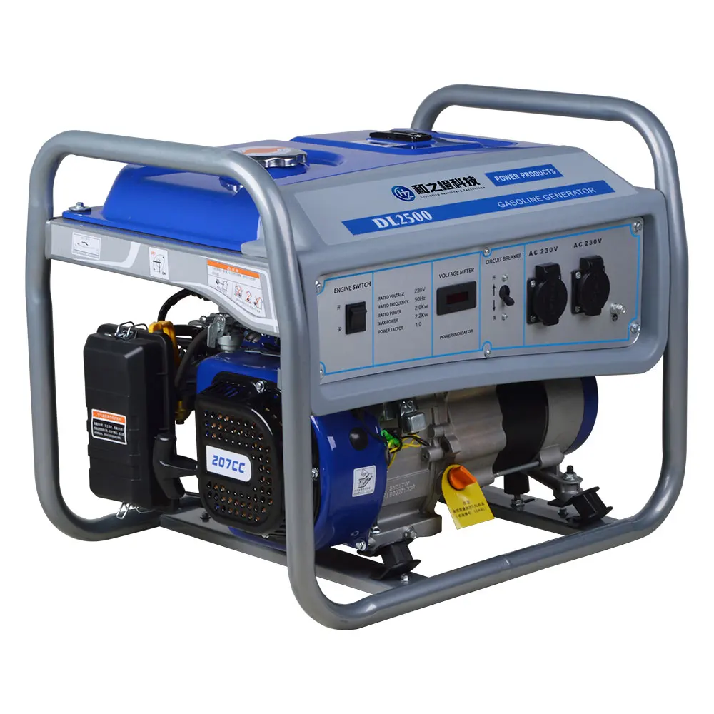 Factory Price 152F/154F Gas Generator Small Portable High Efficient 2KW Power Gasoline Generator