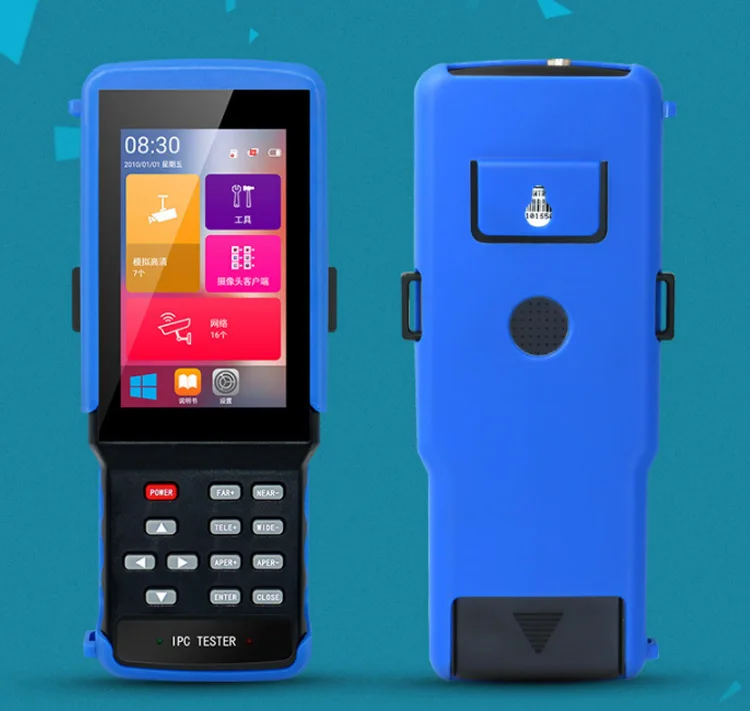 Портативный 4-дюймовый сенсорный экран H.265 4K IP + CVBS + TVI + CVI + AHD 5 в 1 тестер камеры видеонаблюдения