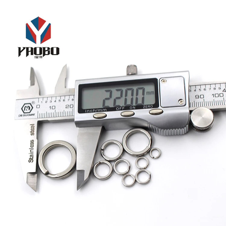 More New Style Fishing Split Promotion Keychain Ring For Key Chain Holder