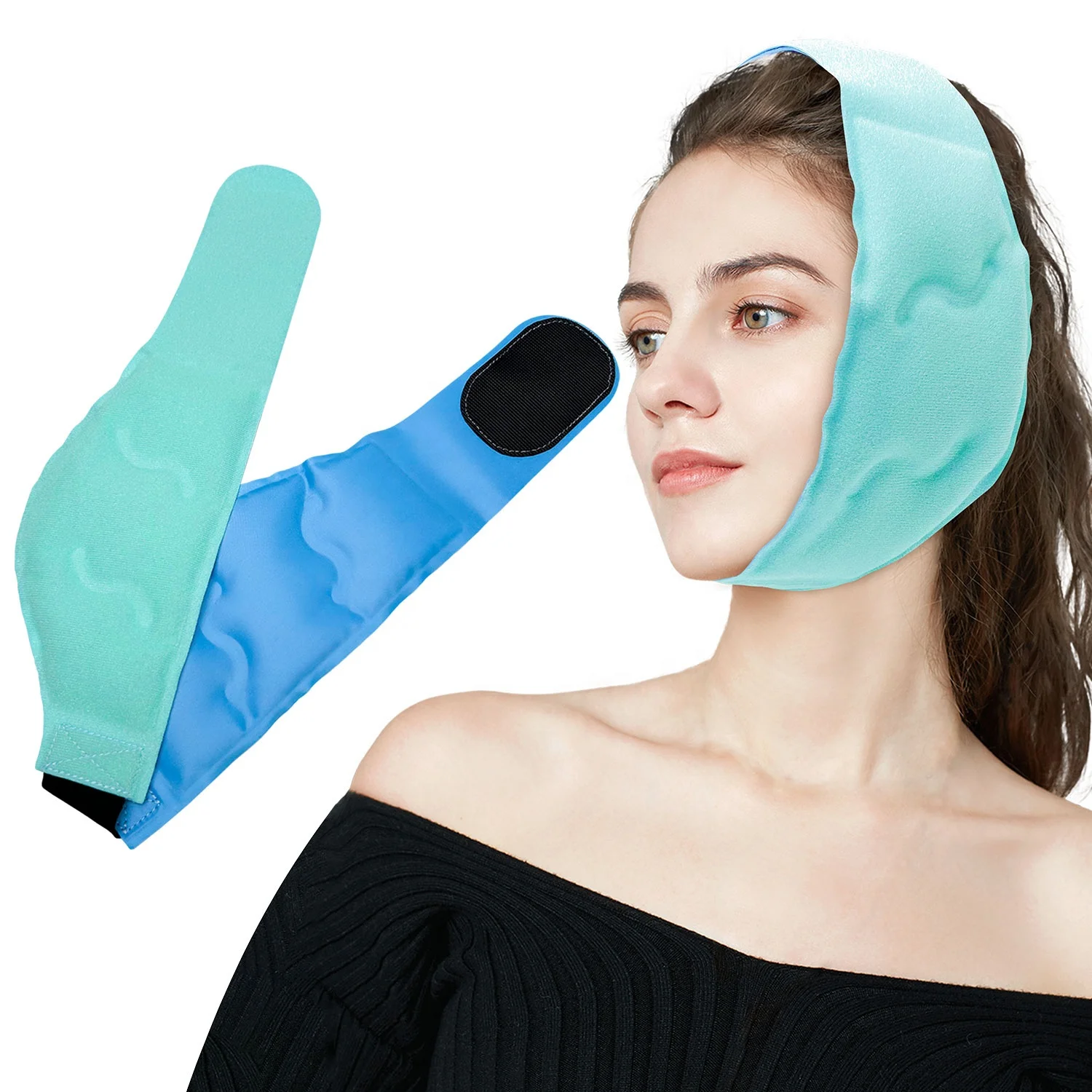 Wisdom Teeth Ice Pack for Oral Surgery Hot & Cold Therapy Gel Packs Face & Head Wrap for Teeth Removal