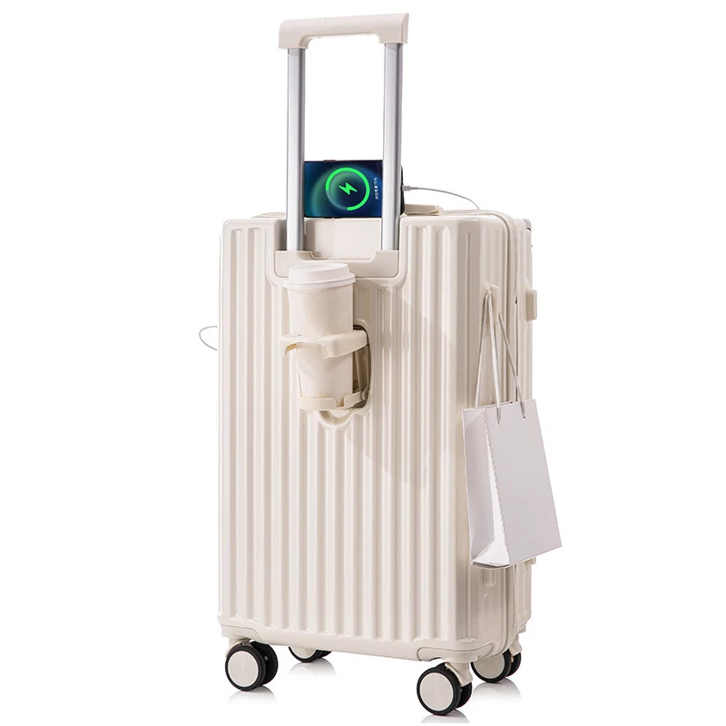 AM05-2 High quality travel 24 inch aluminium frame suitcase trolley luggage