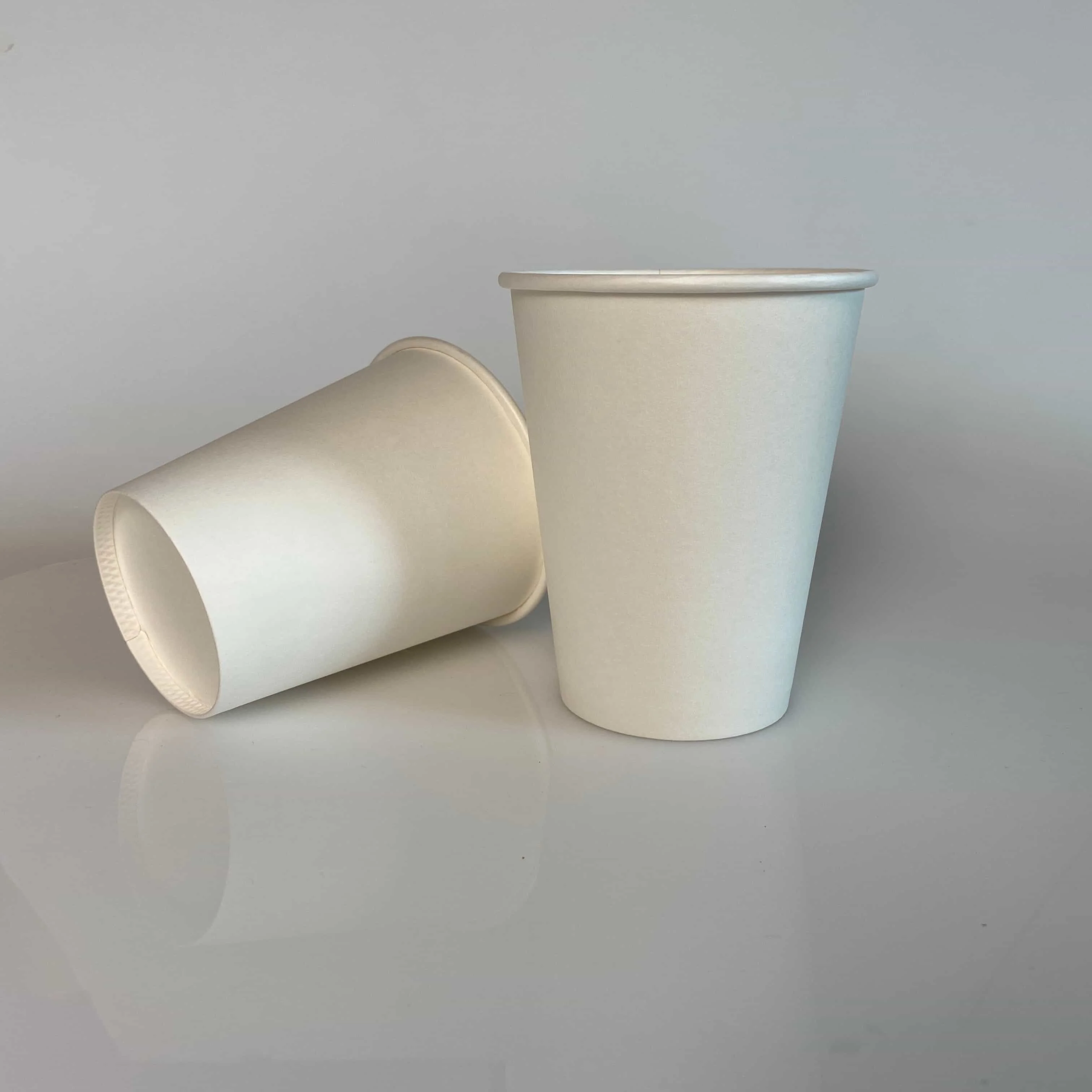 Anqing disposable paper cup custom hot coffee cup manufacturer white takeaway cup