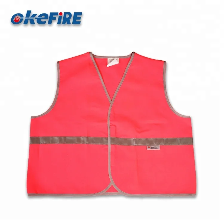 Okefire High Quality Yellow Printing Mesh Kid Reflective Working Safety Vest