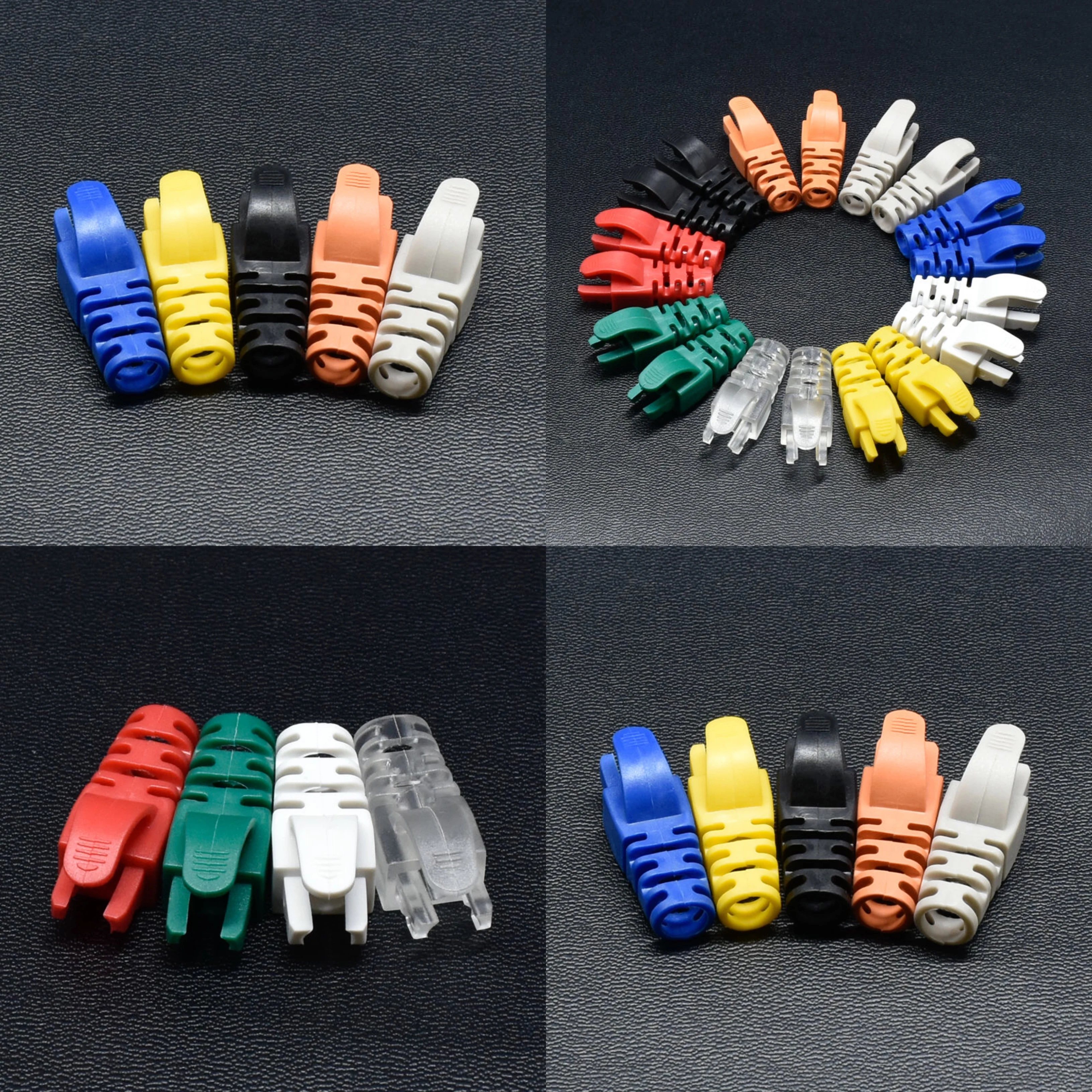 plug boot Rubber Cable Boots rj45 connector 8p8c connector cat5e cat6 rj45 plug boots utp network modular