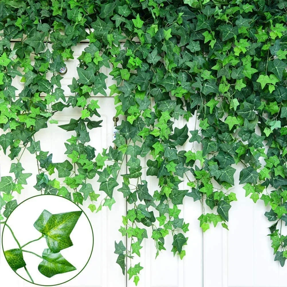 12 Pack 98 Feet Fake Ivy Leaves Artificial Ivy Garland Greenery Garlands Hanging Plant Vine for Wedding Wall Party Room