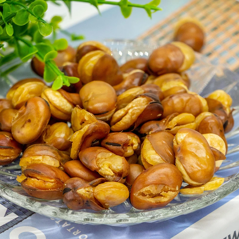 Wholesale fava bean with shell healthy nut snack fried salty broad beans snacks