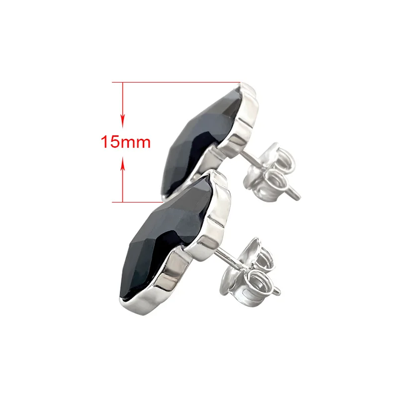 Fashion S925 sterling silver TOUSES classic bear shape black onyx earrings Spain bear designer jewelry