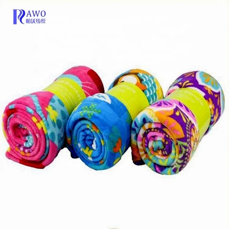 Animal print sofa throw animal fleece blankets 100% polyester fleece blanket for kids