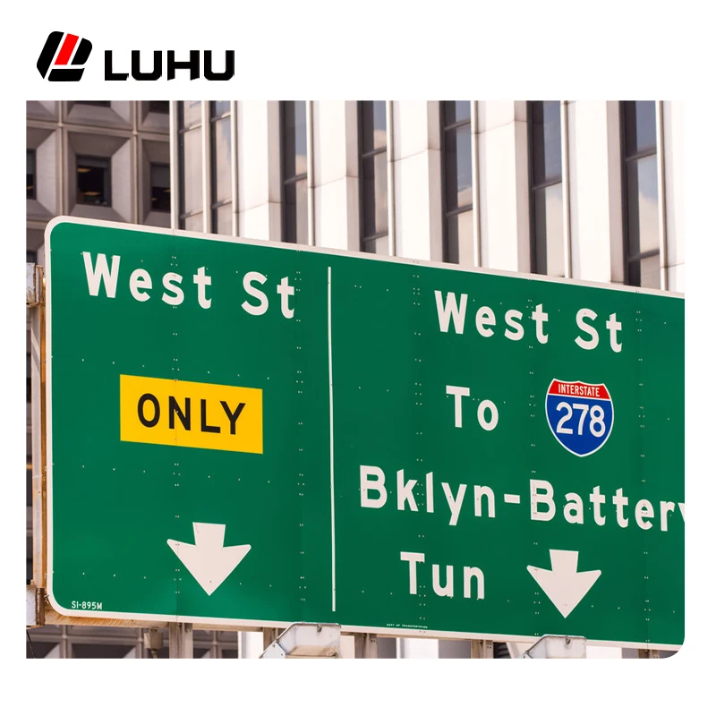 Custom road signs traffic 3M Reflective Film Traffic Signs Round Octagon traffic sign