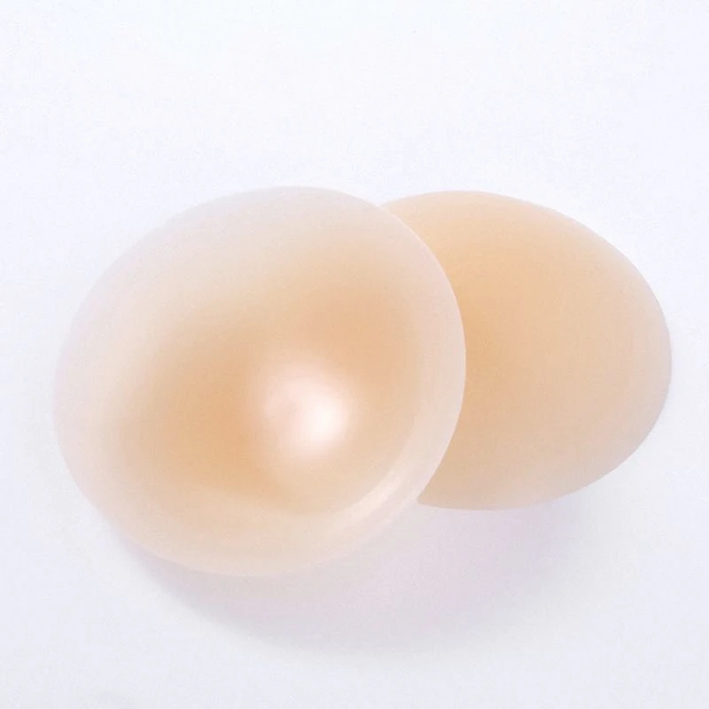 2024 Hot selling reusable sticky self-adhesive solid rubber strapless bra sexy pasties silicone thin nipple covers for women