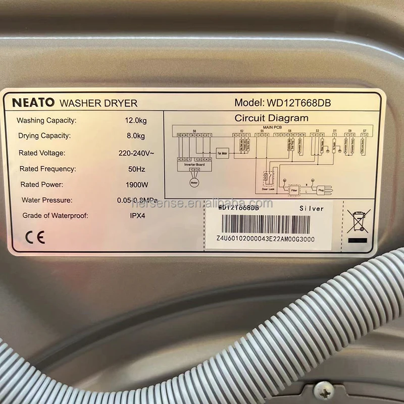 LG 12Kg Automatic Front Load Washer Dryer Combo Laundry Washing Machine Dryercommercial self service clothes dryer