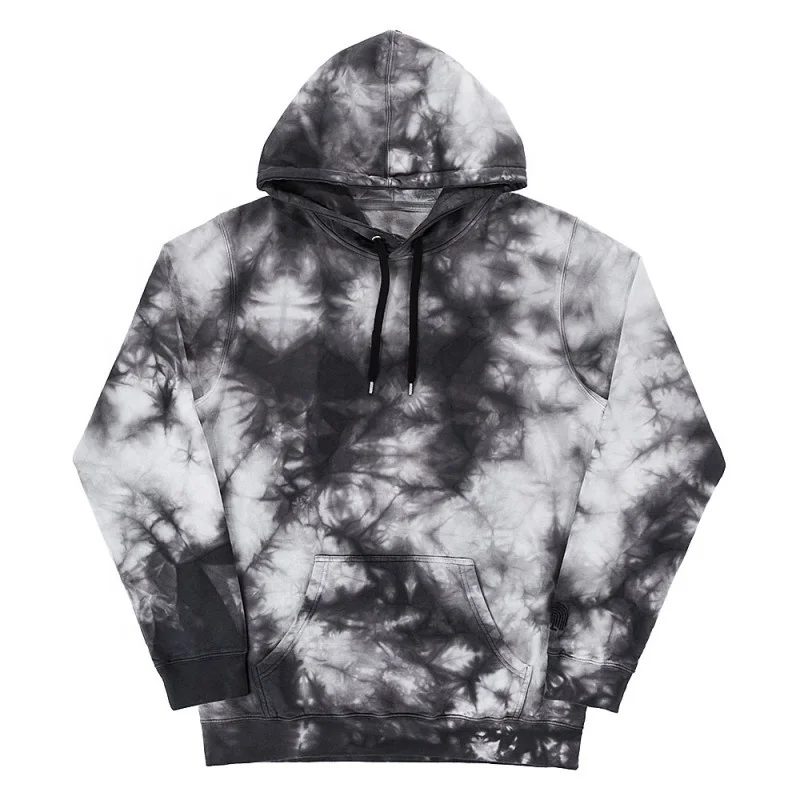 wholesale 100% cotton oversize pullover tie dye hoodies for men and women tie dye hoodie set