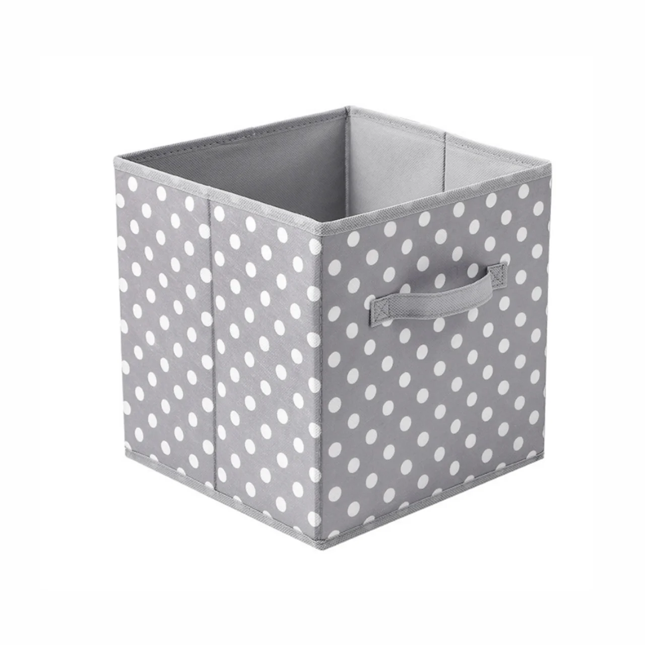 Non-woven organizing storage box closet drawer square fabric foldable lidless storage box home supplies