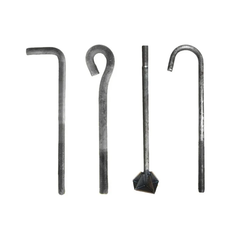 Fastener supplier Q355B steel structure anchor screw  7-shaped and 9-shaped hot-dip galvanized anchor bolt