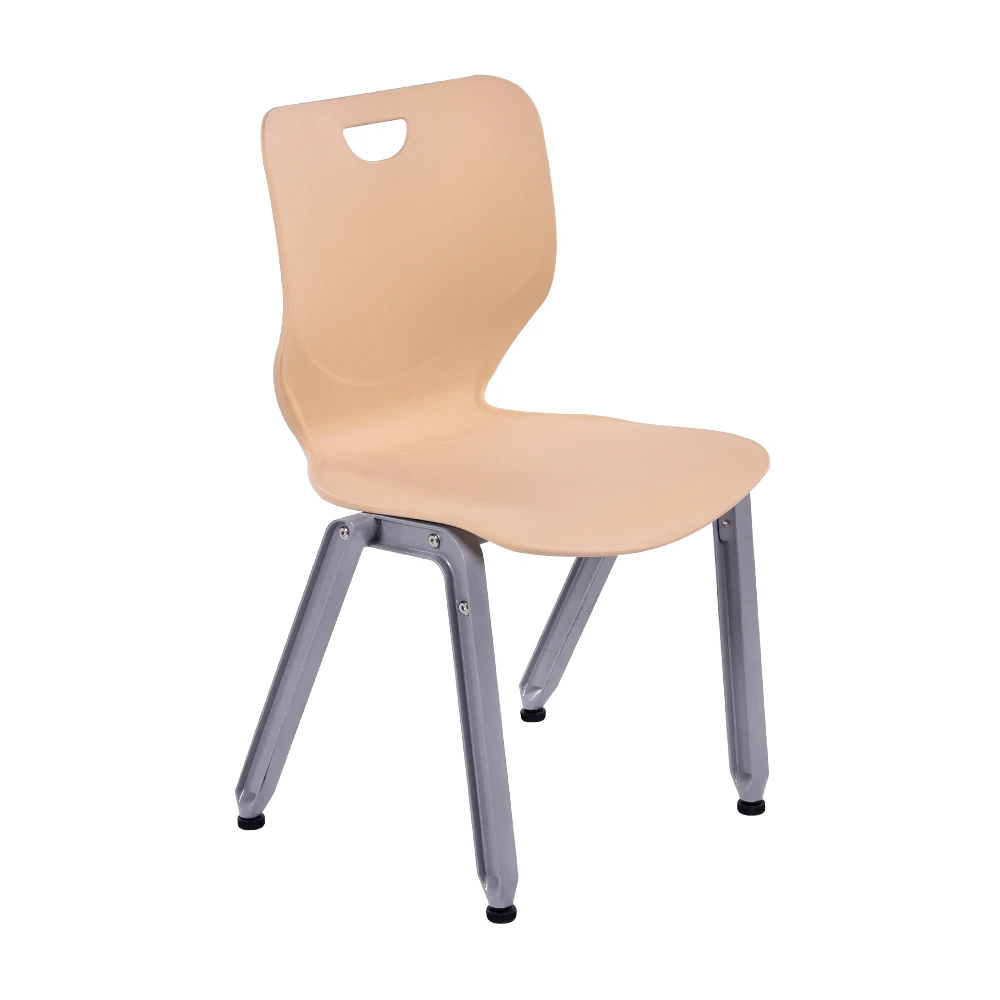 School Furniture Wood Aluminium Frame Single Seater Desk And Chair Set & School Chairs With Desk