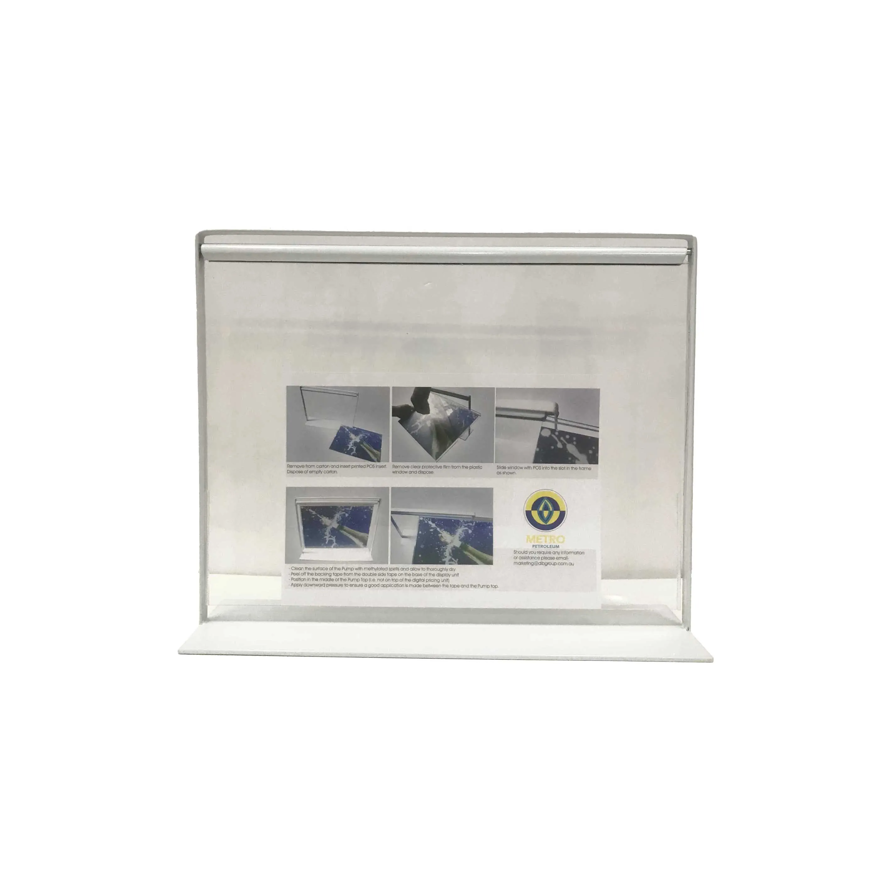 Белое порошковое покрытие качается маленькая доска меню металлический стол плакат стенд