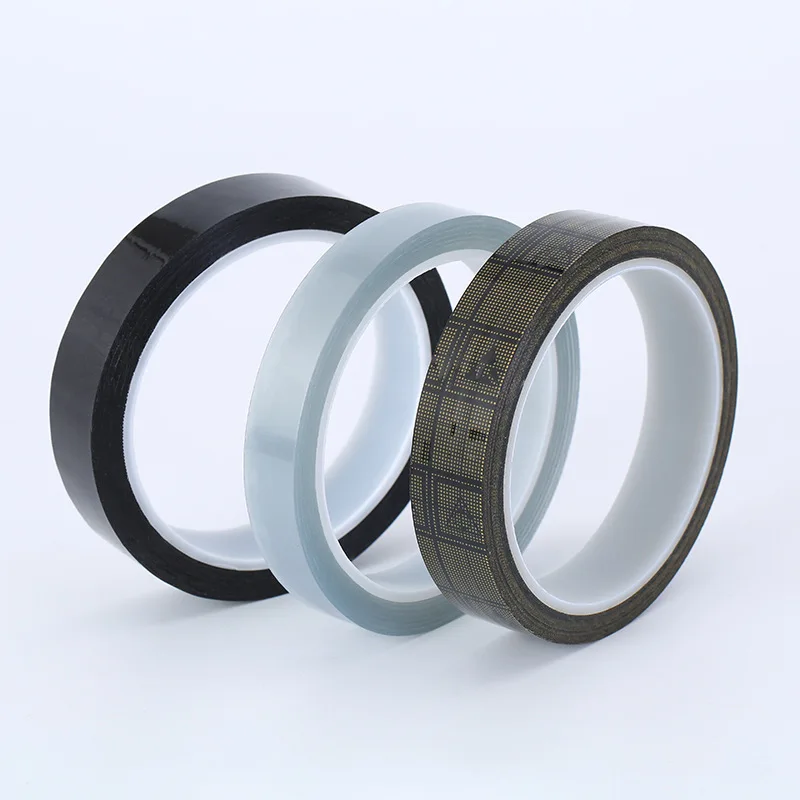 PET high temperature antistatic tape no glue residue esd grid tape for bag sealing and wire insulation