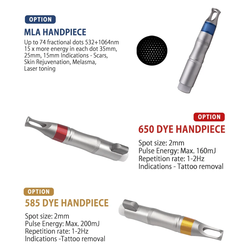 Professional Q-switch Diode Picosecond Laser Machine with 4 Wavelength for Tattoo Removal Machine for Salon