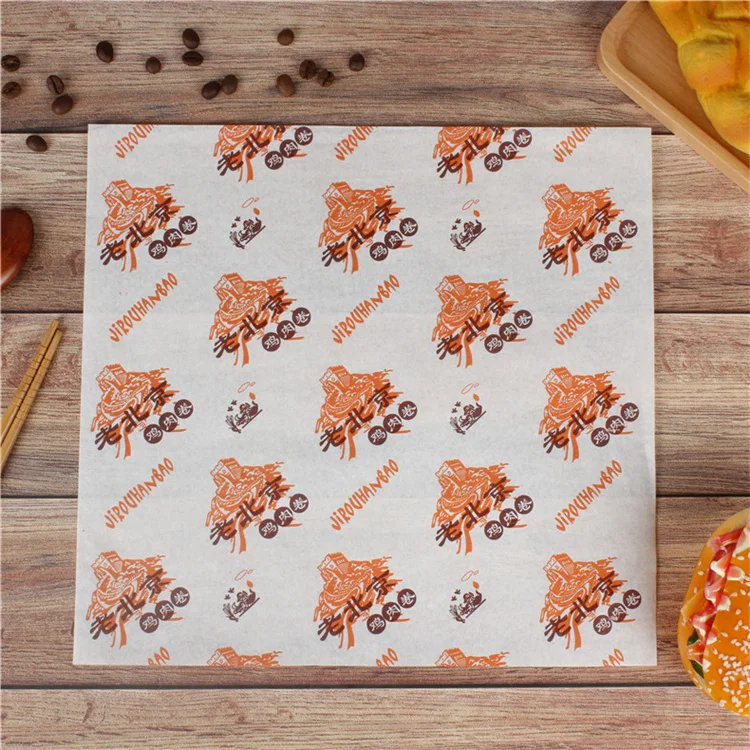 
Wholesale Factory hotsell coated paper hamburger wrapping paper for food packing 
