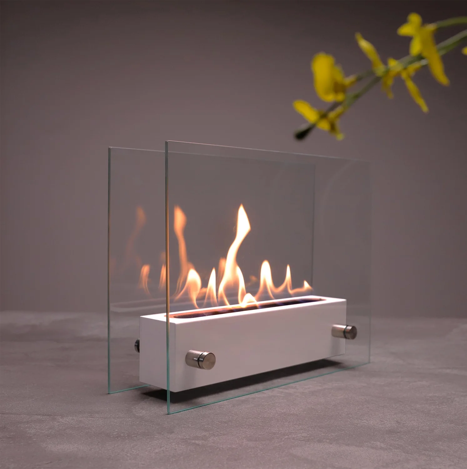 Inno-Fire TT-02W  outdoor stainless steel fire pits ethanol fireplace glass