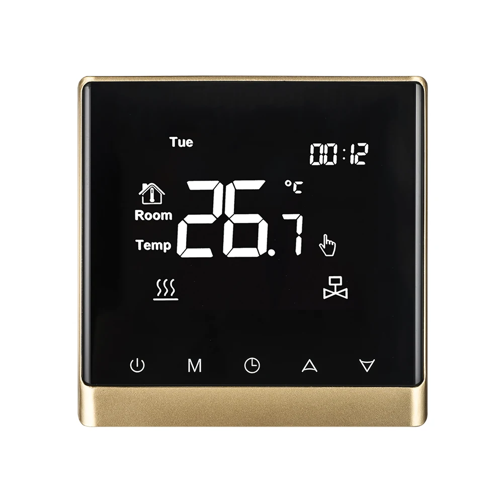 Weekly programmable LCD screen Floor heating thermostat touch screen smart thermostat