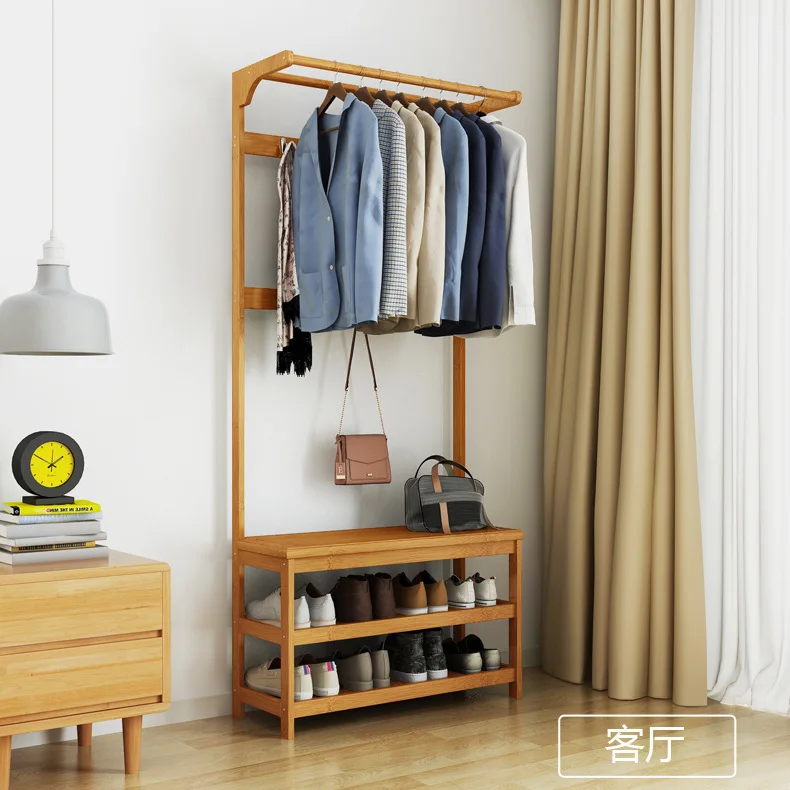 modern wooden bamboo furniture shoes racks storage organizer clothes stands shoe racks for home