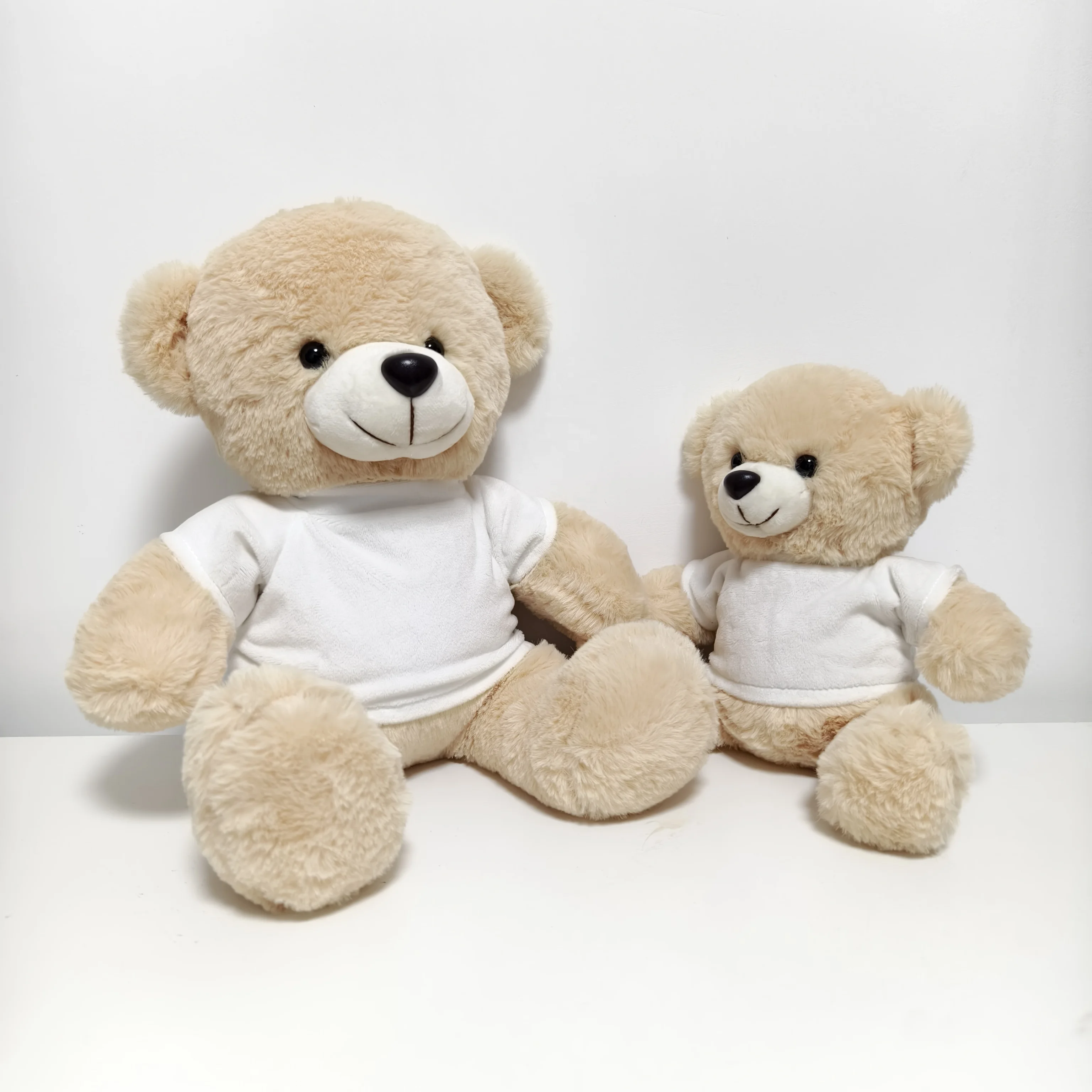 Bear plush toys stuffed animal blank sublimation mini teddy bear t shirts wholesale custom teddy bear logo