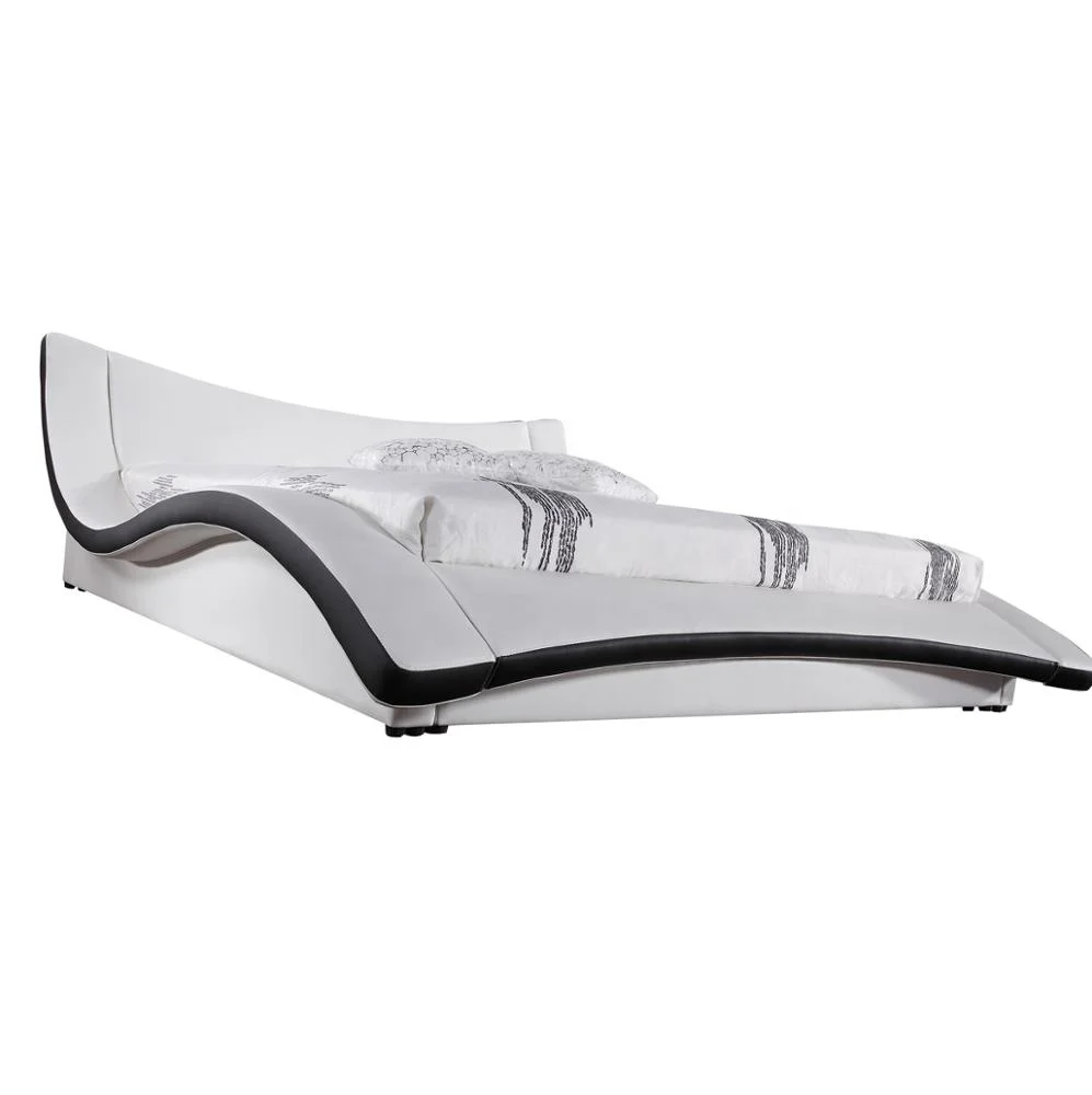 Modern King-Size Bedroom Furniture  Up-Holstered Soft Bed for Comfortable Sleep