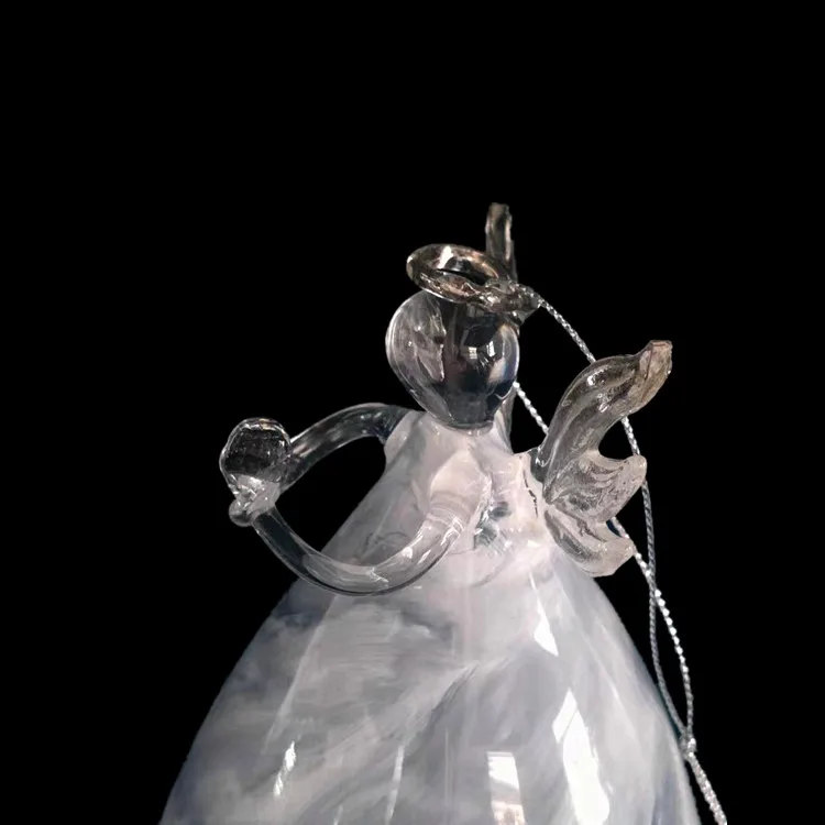 Wholesale Christmas decoration Blowed glass ornament Angel