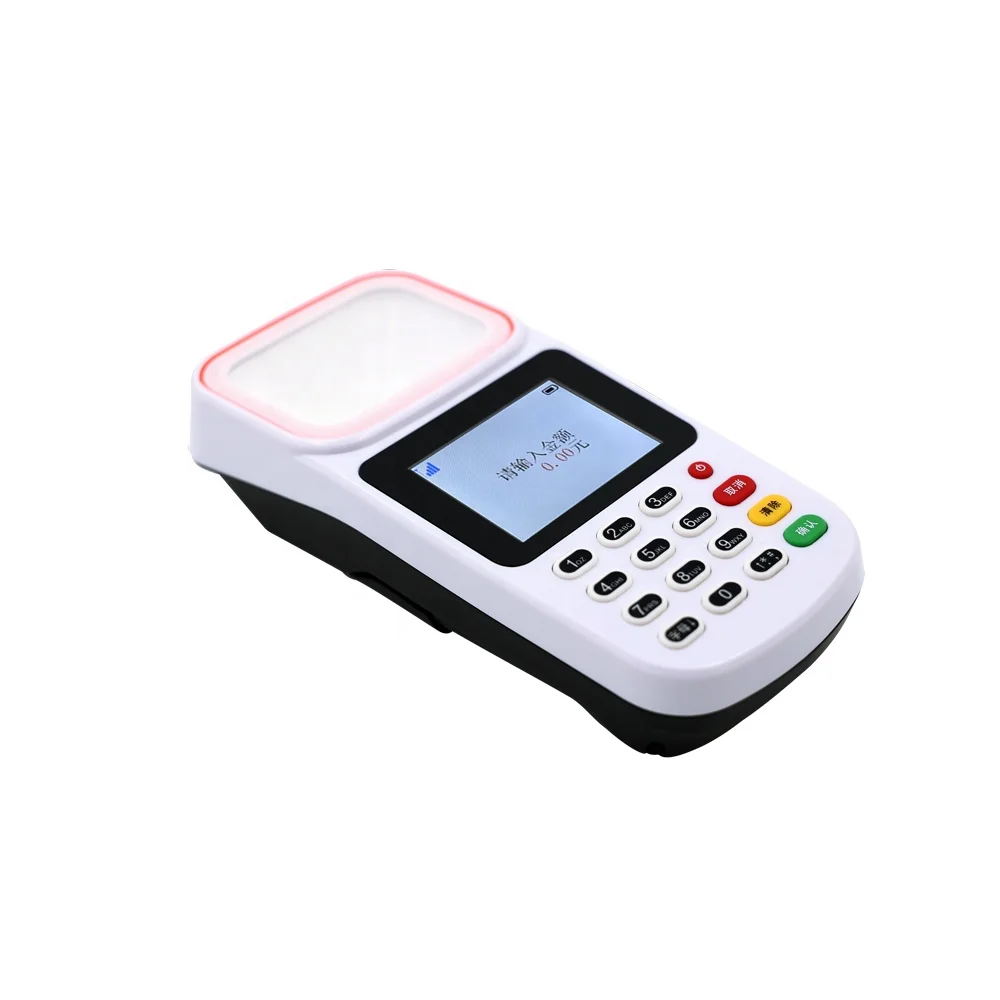 mini RTOS POS machine QR payment POS terminal with keypad barcode scanning POS for mobile payment