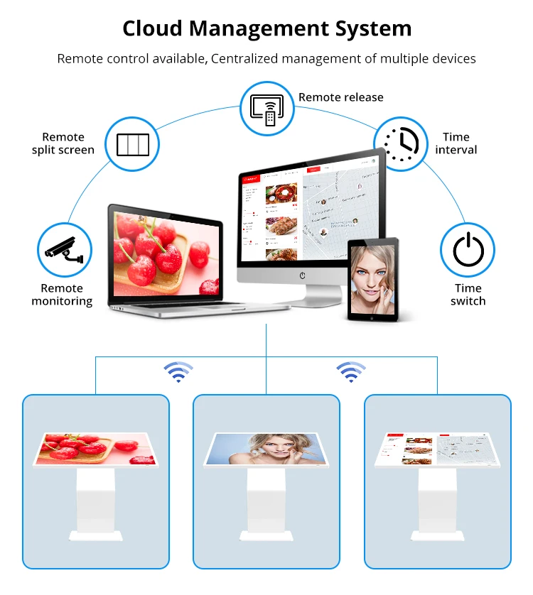 21.5 32 43 inch horizontal advertising kiosk android advertisement kiosk digital signage